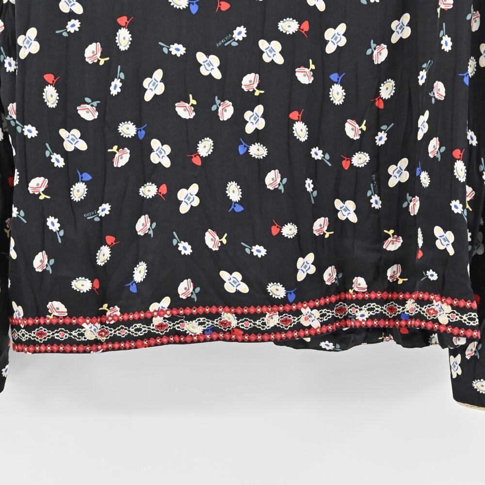 Zadig & Voltaire Black Floral-Print Zip Jacket - Picture 13 of 14